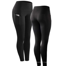 Pantalon d&#39;entraînement pour femmes lega de yoga à 4 voies avec poches pantalon de yoga à taille haute avec poches